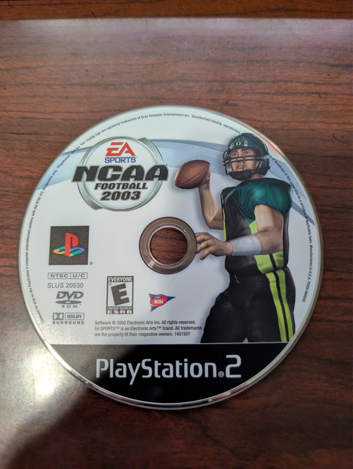NCAA Football 2003 (PlayStation 2 PS2) NO TRACKING – DISC ONLY 7058