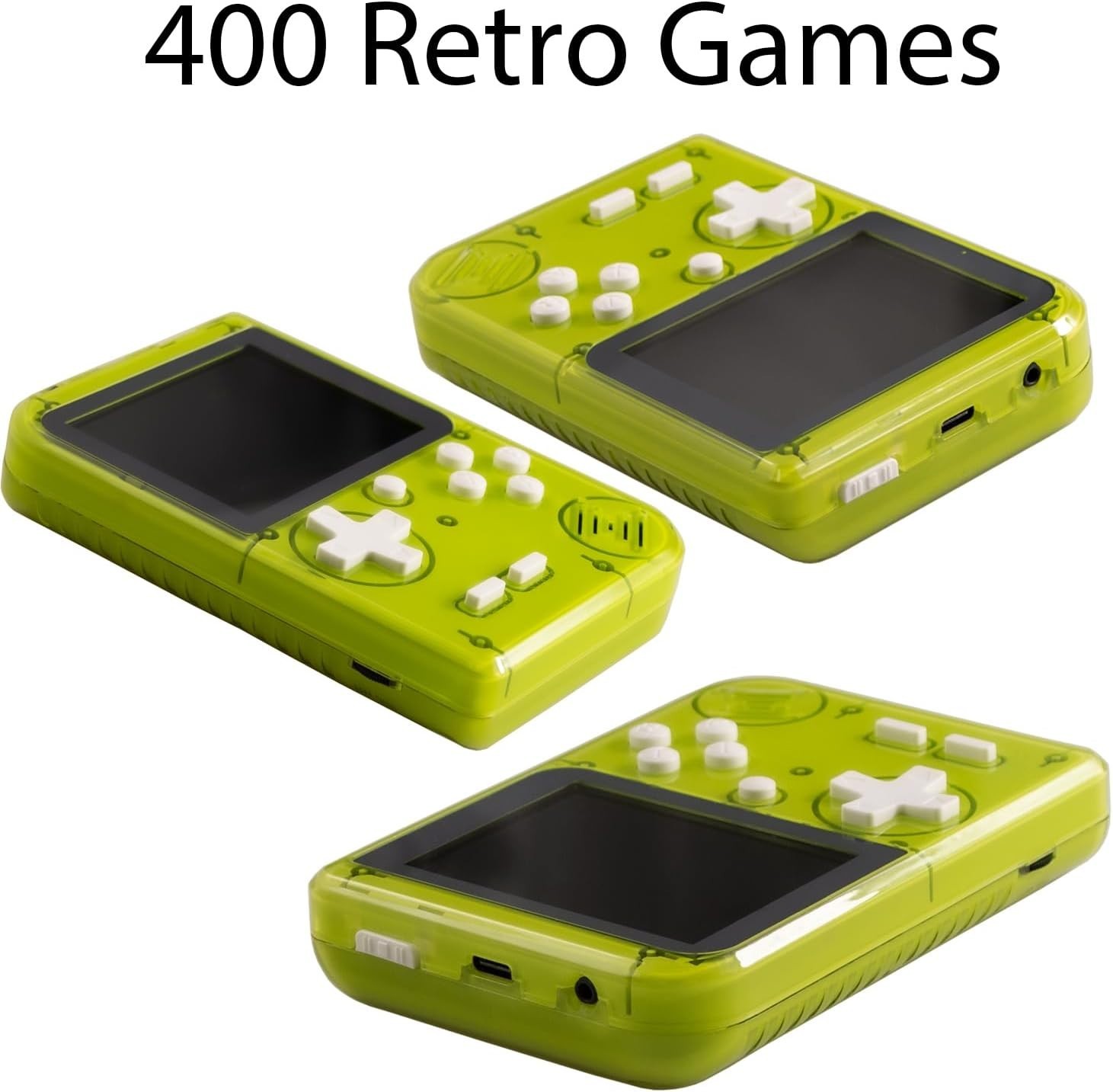 Retro Mini Game Machine: 400 Classic Games Handheld Console – 2.8-Inch Screen