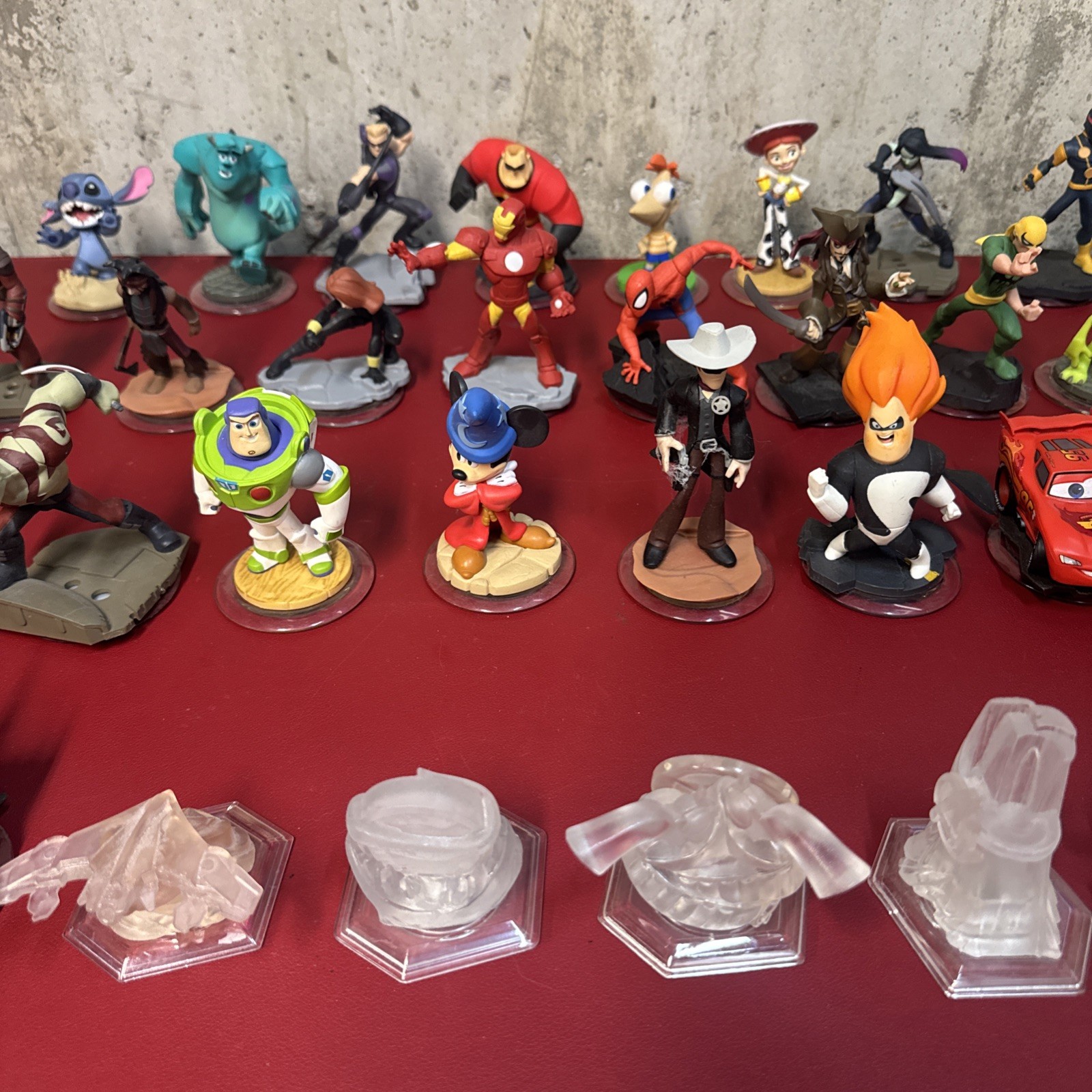 Disney Infinity Character Figure Pack Lot of 47 Figures Portals and Accessorie H