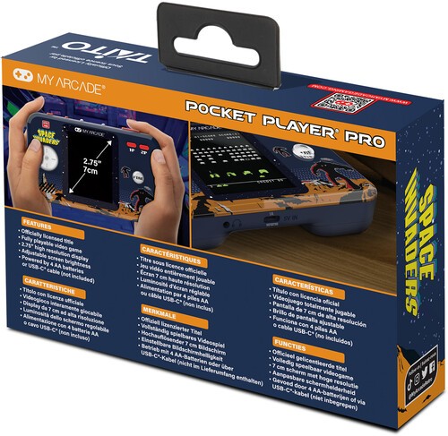 My Arcade DGUNL-7006 Space Invaders Pocket Player Pro Handheld Portable Gaming S