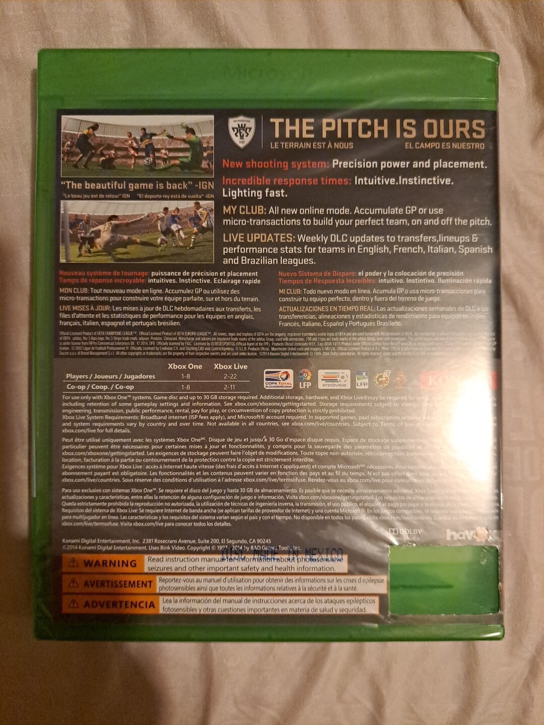 pes 2015 xbox 360