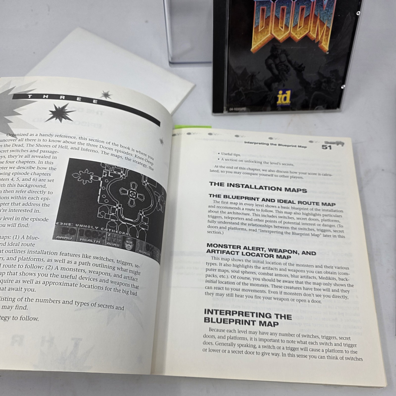 The Ultimate Doom PC Big Box 1995 CIB Complete w/ Poster Receipt Strategy Guide