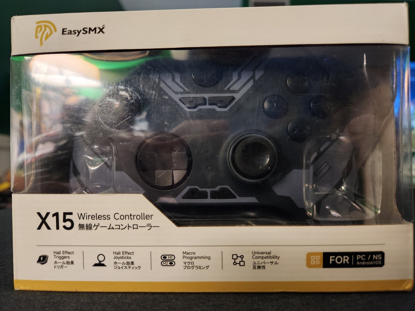 EasySMX X15 Gaming Controller Wireless Bluetooth RBG Back Buttons PC Switch New
