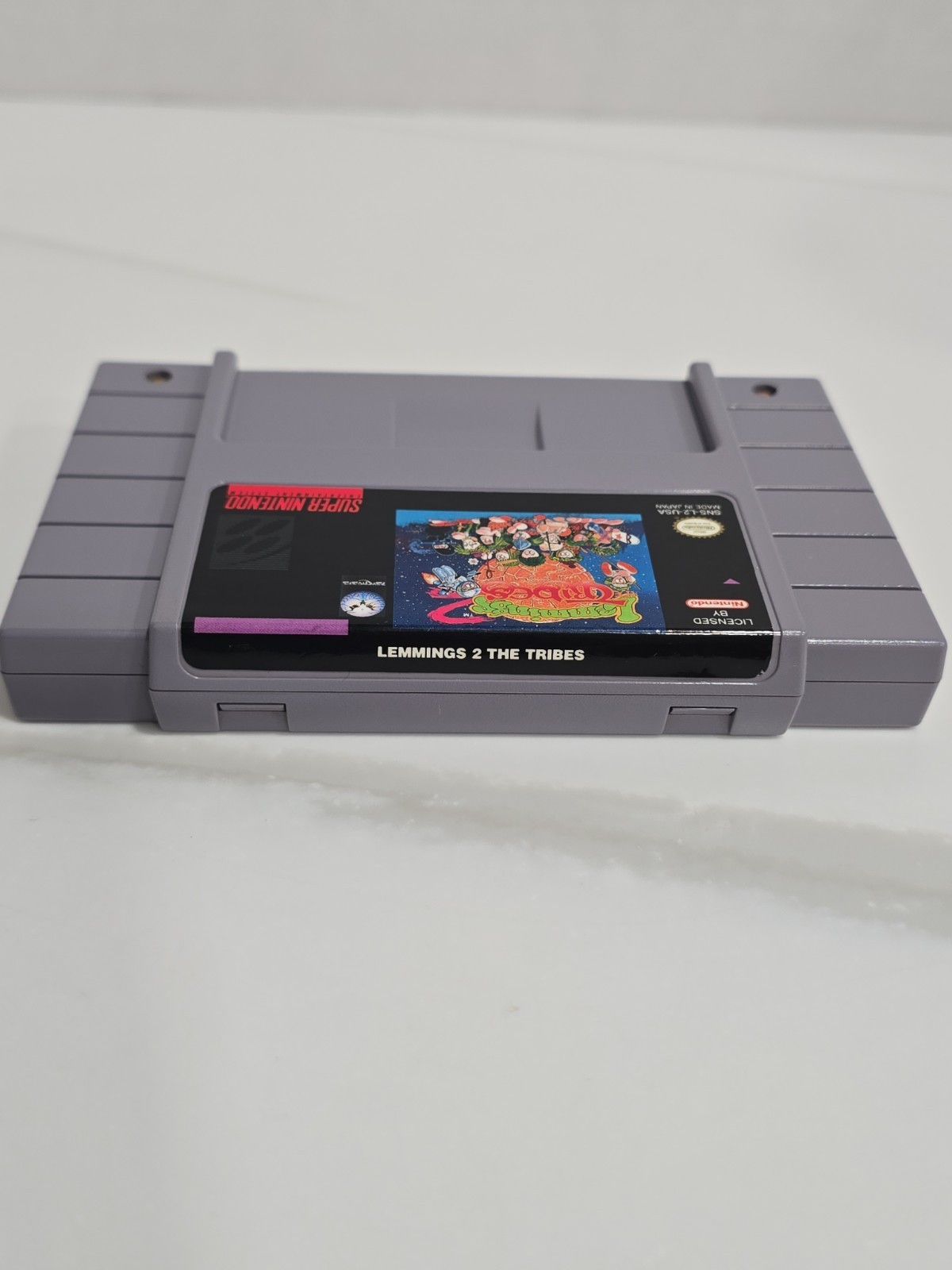 Lemmings 2: The Tribes Super Nintendo SNES Authentic Cartridge w/ Dust Cover VGC