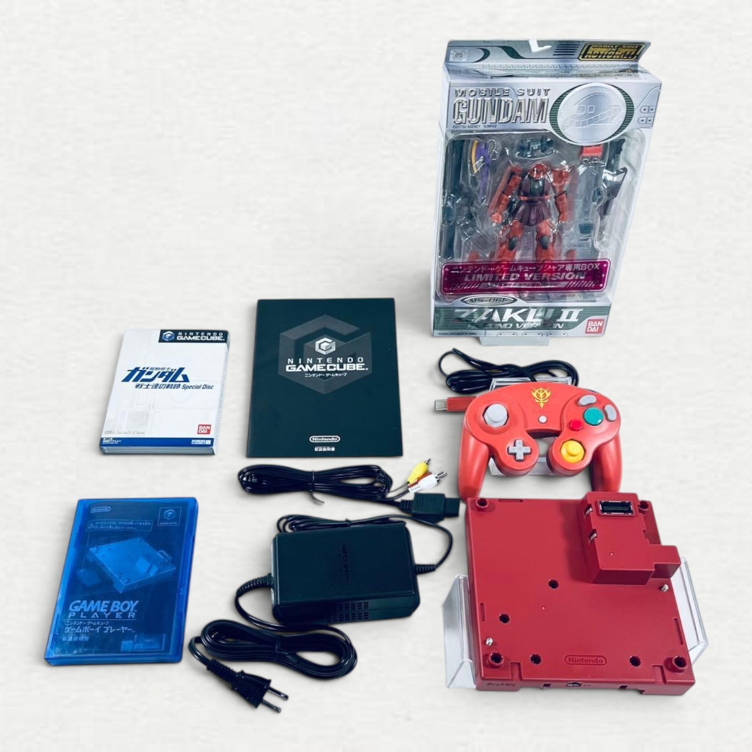 Nintendo Game Cube DOL-001 Home Console Char’s Customized Composite RCA Red