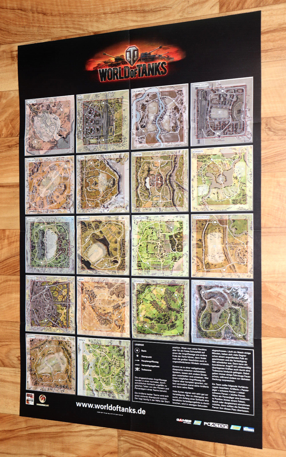 2011 World of Tanks Rare Poster 80x53cm