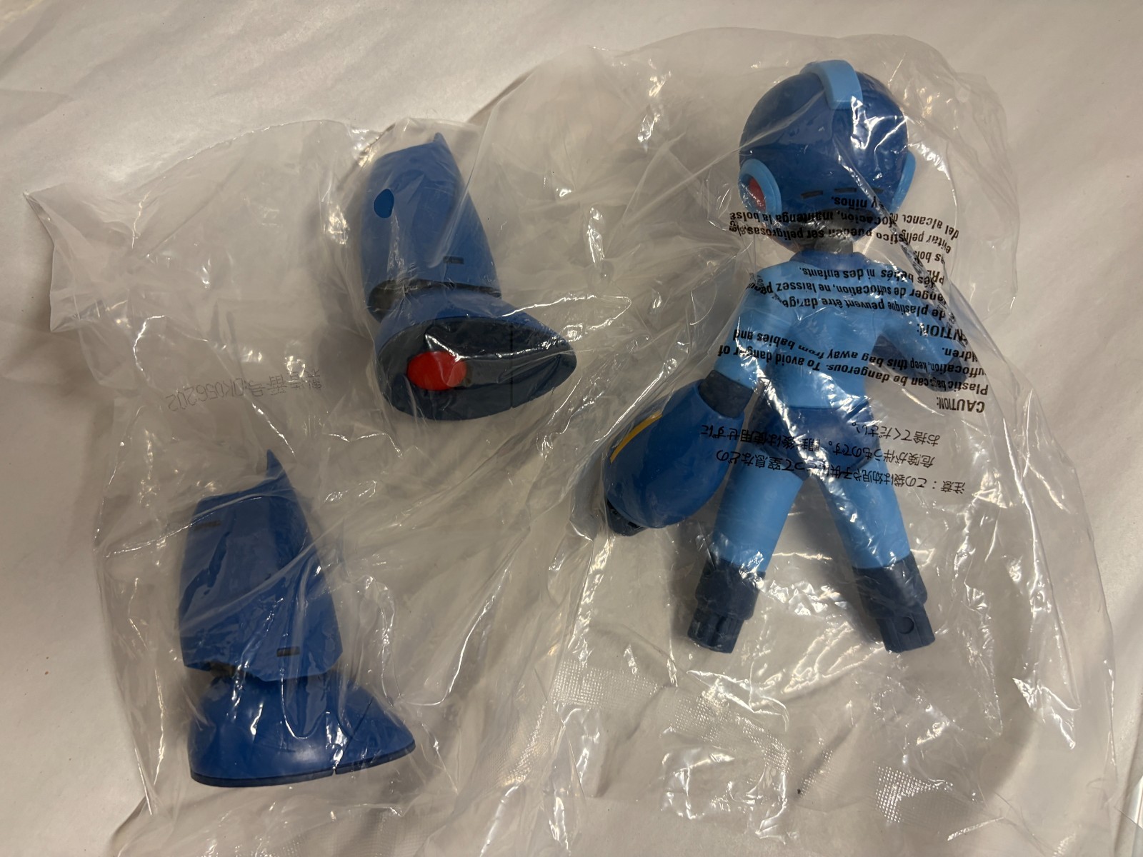 Mega Man Grandista Rockman Figure Banpresto Bandai Blue Statue New No Box