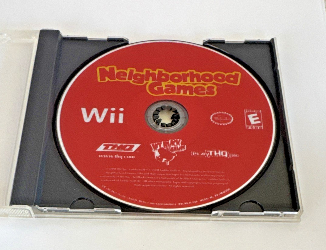 Neighborhood Games (Nintendo Wii 2009) Game Disc / Generic Case Tested / Works