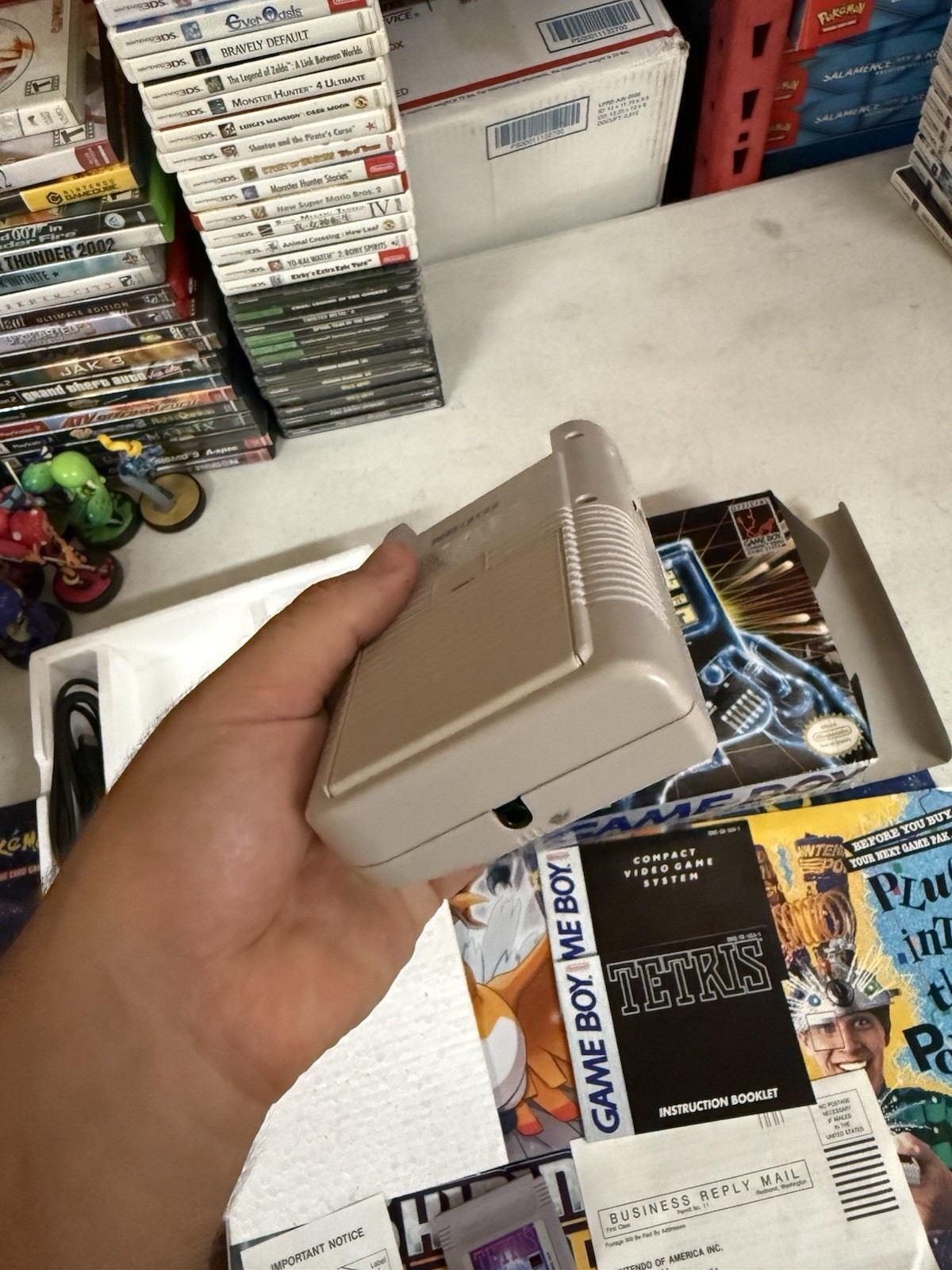 1989 Nintendo Game Boy Console DMG-01 Complete Box w/ Tetris & Manual CIB Works