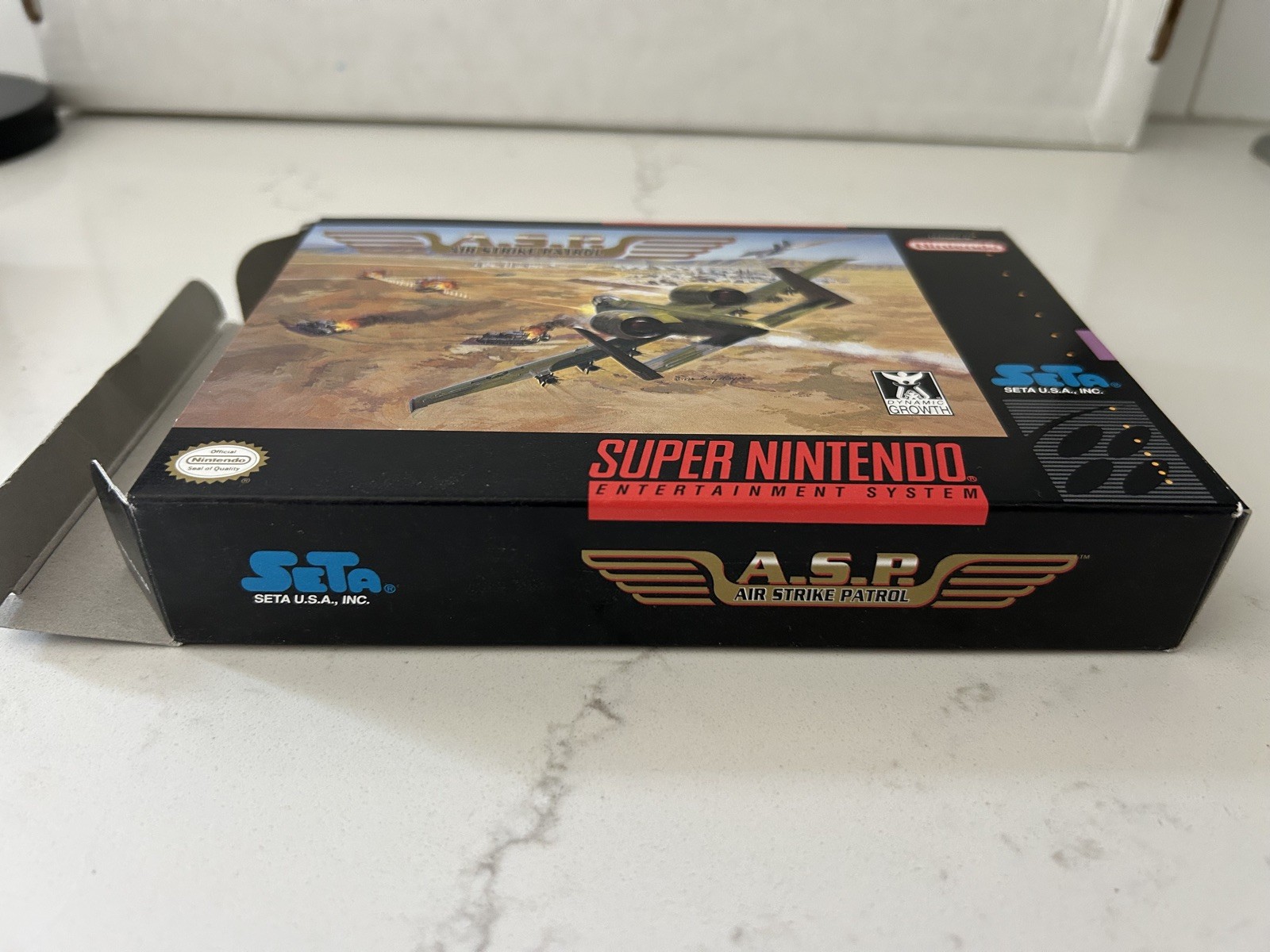 A.S.P. Air Strike Patrol (SNES) Super Nintendo CIB Complete Tested SETA