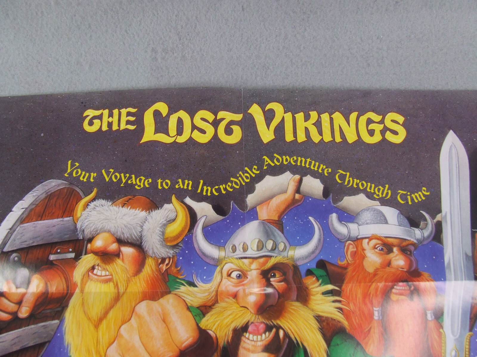 The Lost Vikings Poster 1993 Interplay Productions 17″ x 12″