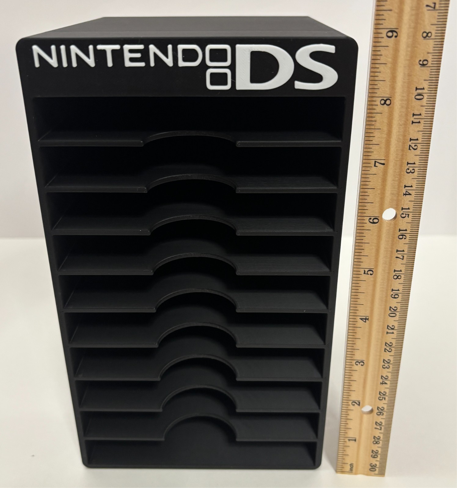 Nintendo DS Game Holder, Holds 10 Games w Cases, Display Rack Wall Mount Storage
