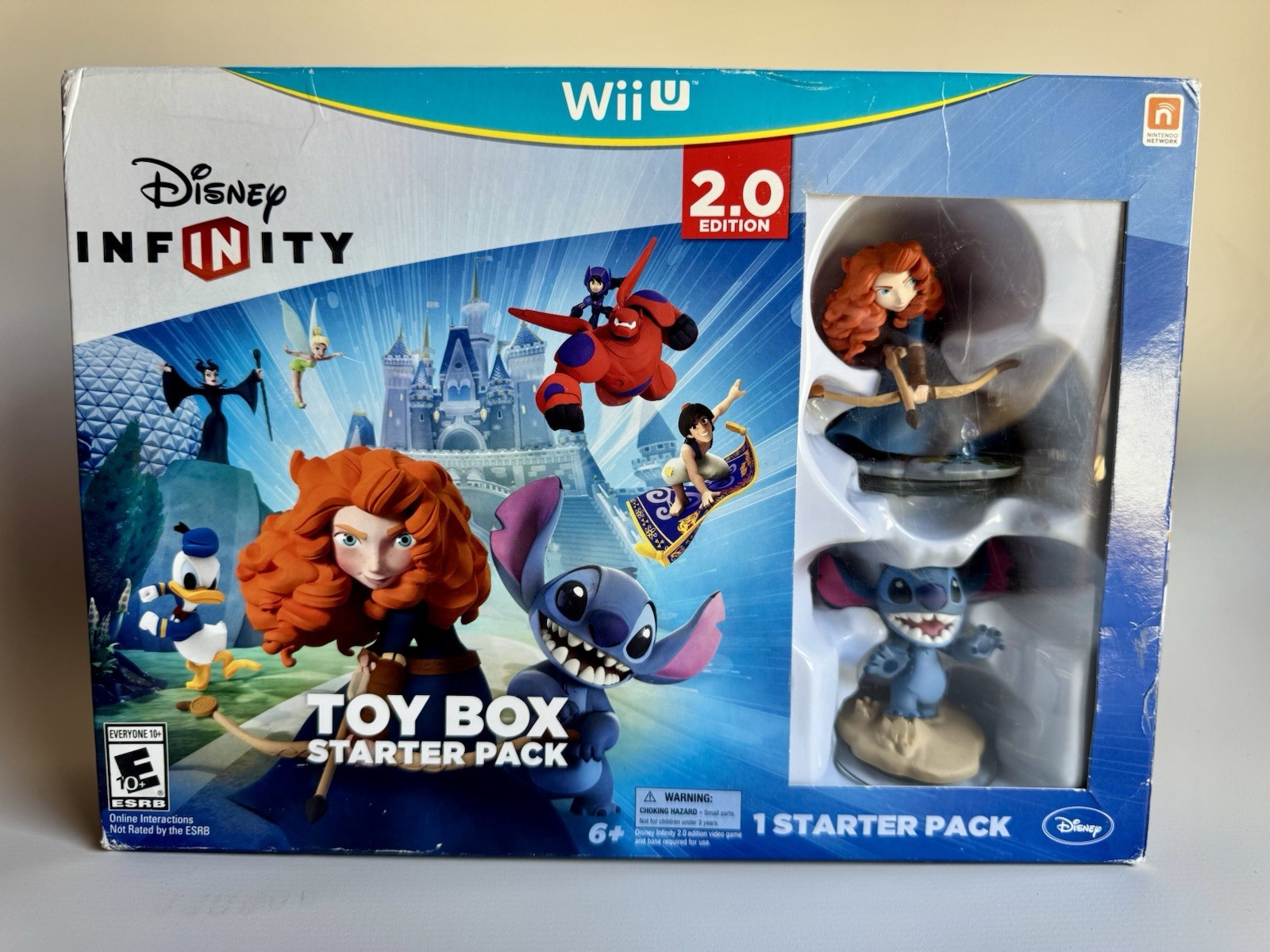 Disney Infinity 2.0 Toy Box Starter Pack Wii U Merida Stitch Figures Complete