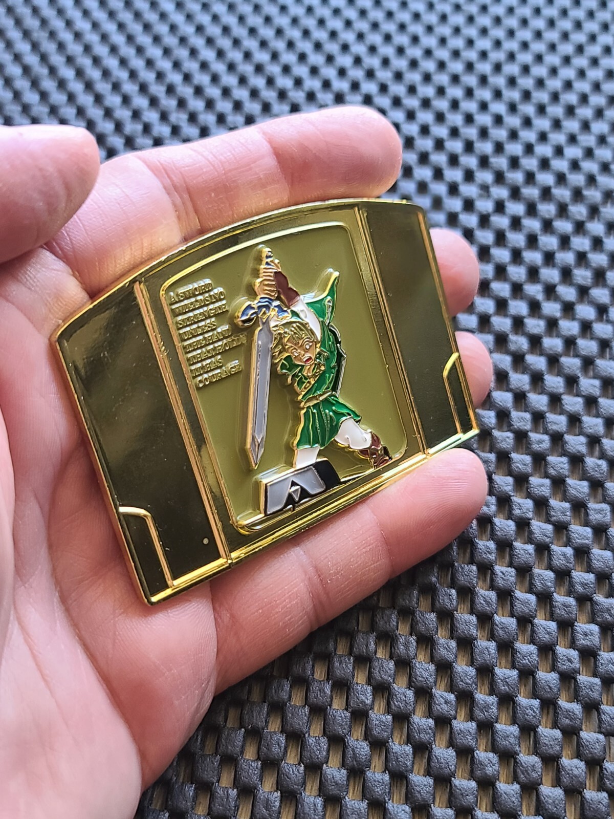 Legend of Zelda Ocarina of Time Challenge Coin Medal Nintendo 64 Promo US NAVY G