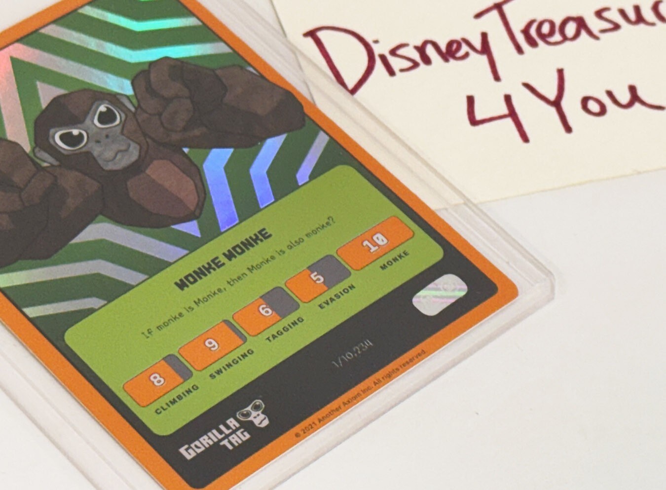 Set of 4 Official Makeship Gorilla Tag Monke Trading Card Limited Edition Rare