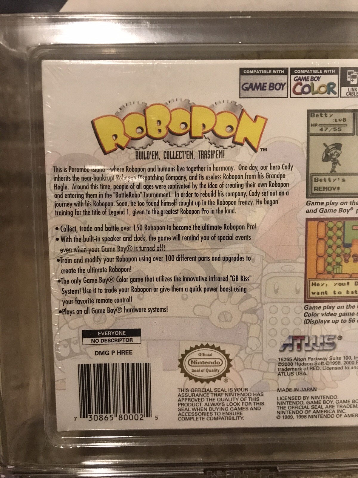 Robopon: Sun Version Game Boy Color new Sealed Wata 9.0 A+ Altus Nintendo VGA