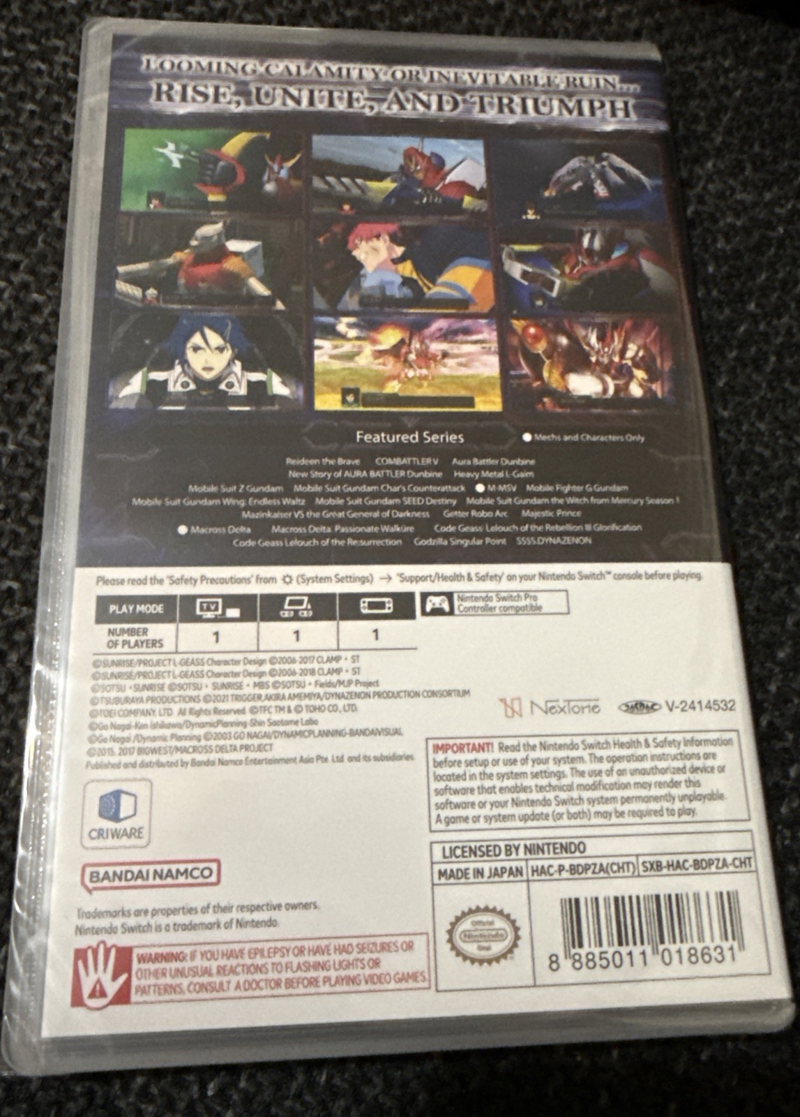 Super Robot Wars Y (ENGLISH / ASIA) (Nintendo Switch) BRAND NEW