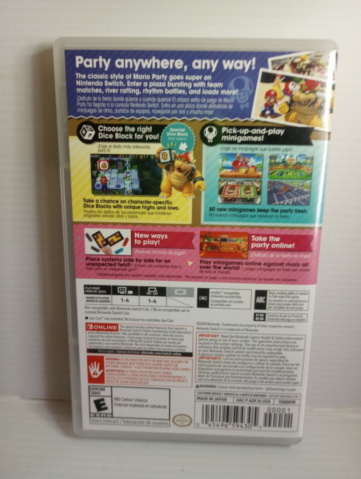 Nintendo Switch Game | Super Mario Party | Complete
