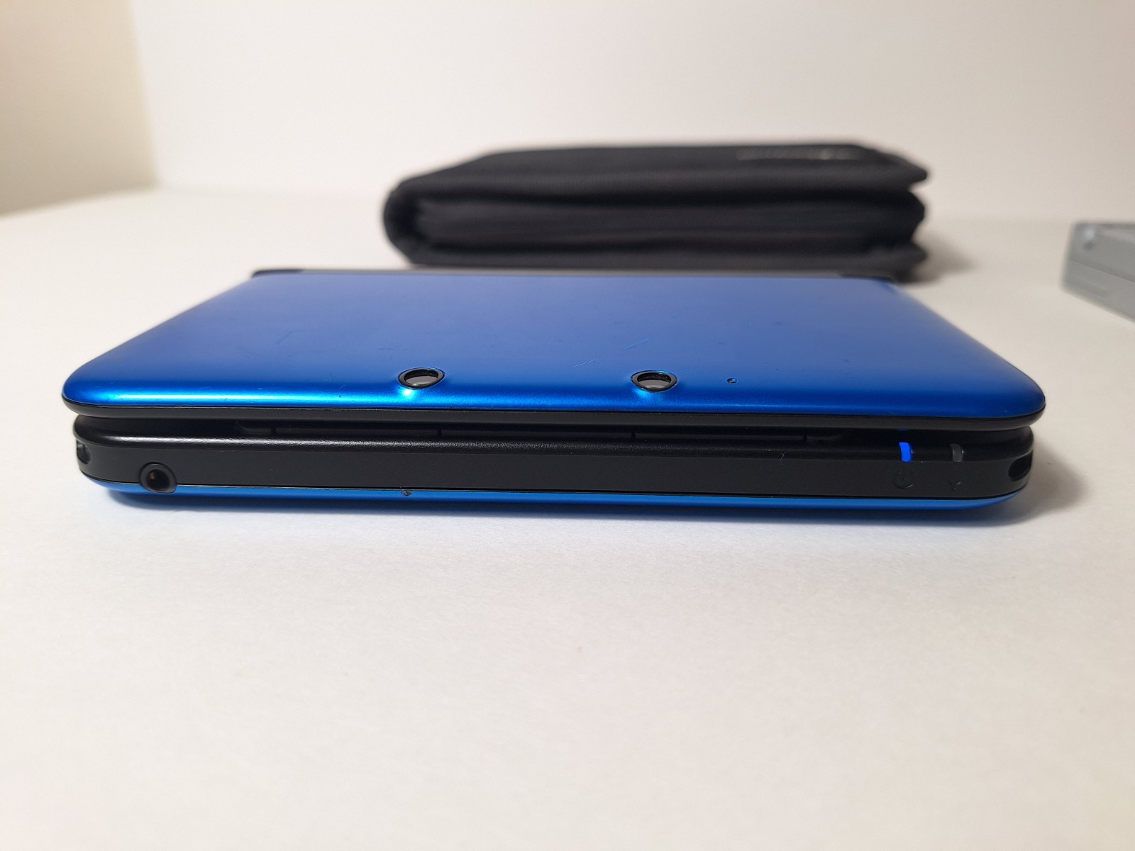 Nintendo 3DS XL Blue Black Handheld Console Charger Stylus Tested New Battery