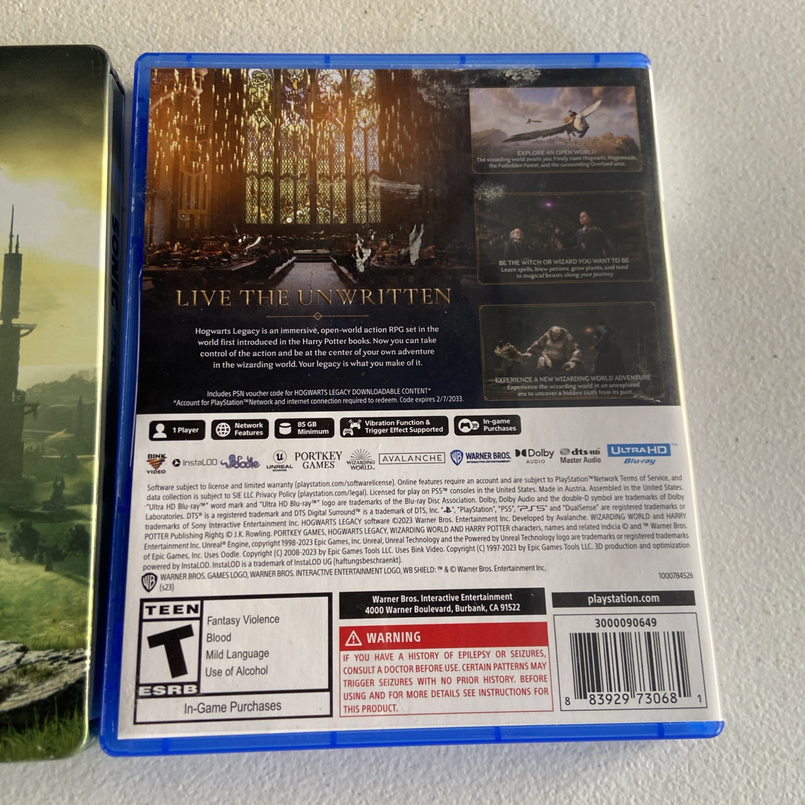 Sonic Frontiers – Sony PlayStation 5 (PS5) Game + Steel Book And Hogwarts Legacy