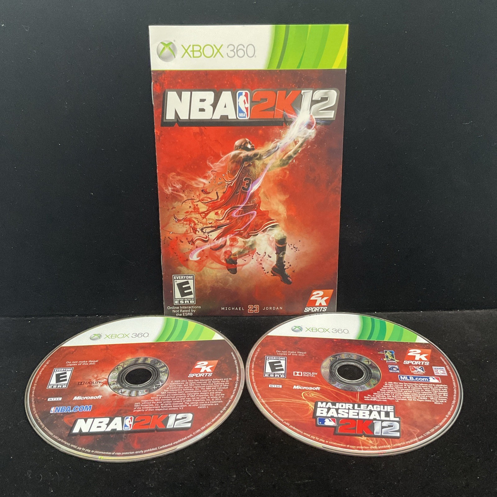 2K Sports Combo Pack: 2K12/NBA 2K12 (Xbox 360) Tested & CIB 1 YR Warranty Mint
