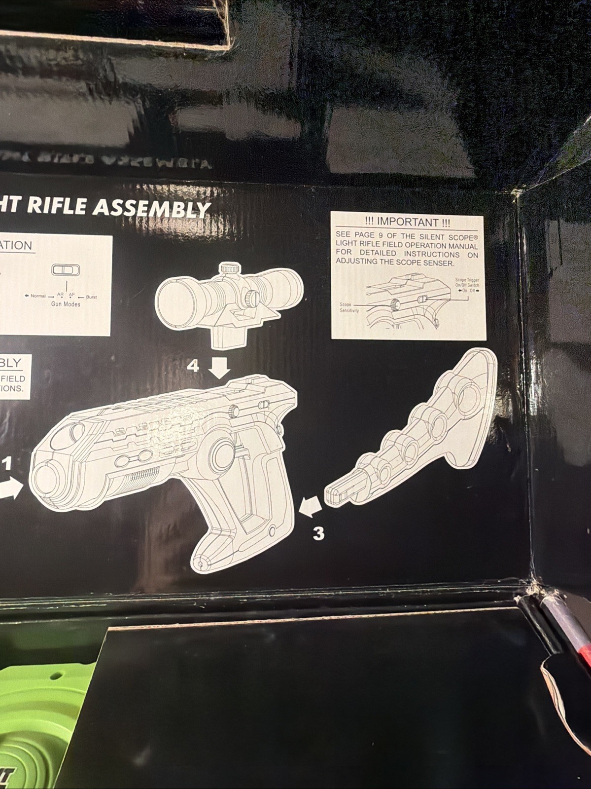 Microsoft Xbox Silent Scope Light Rifle With Game + Box