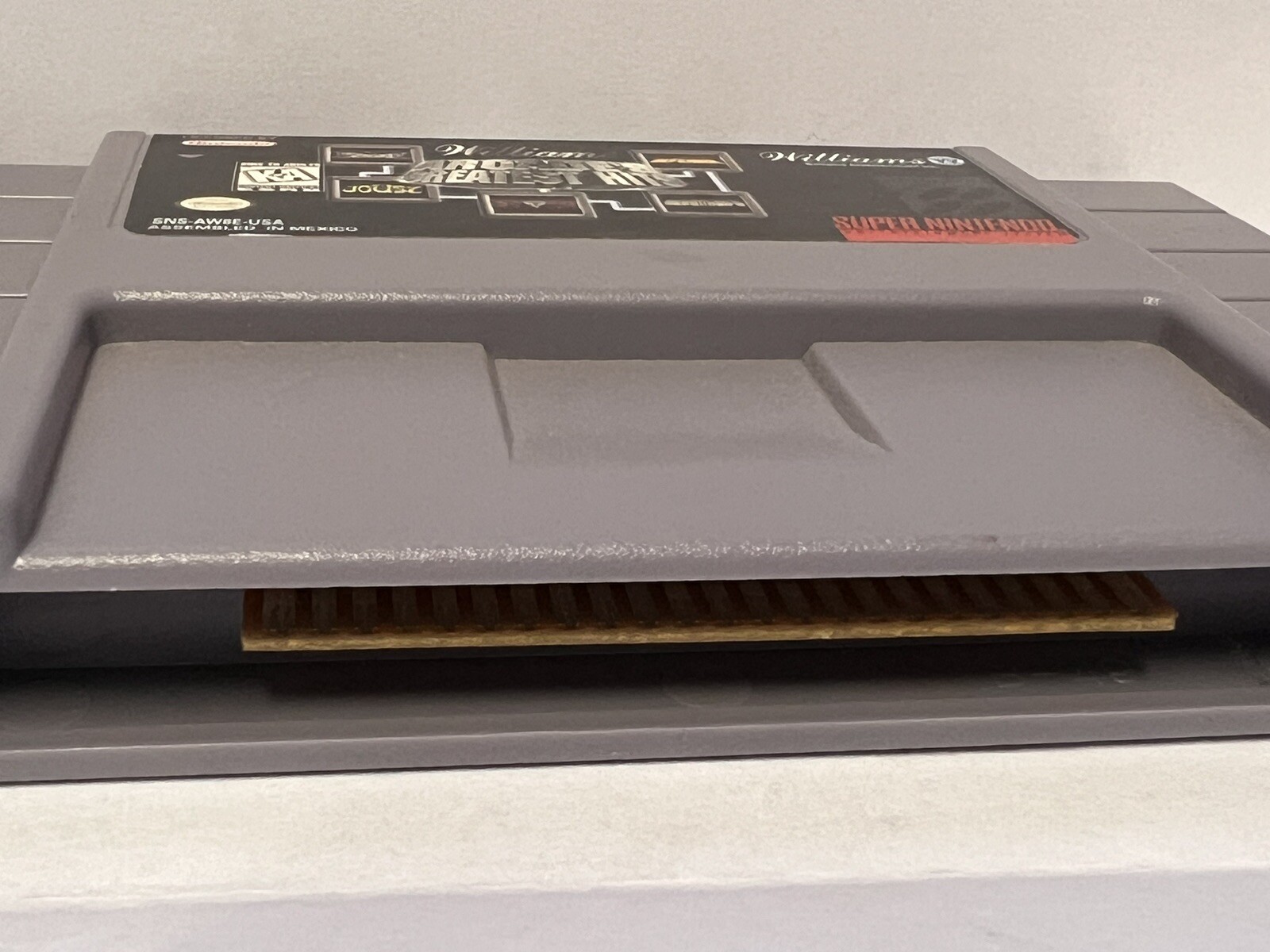 Super Nintendo Game Williams Arcade’s Greatest Hits Assembled in Mexico (1 Game)