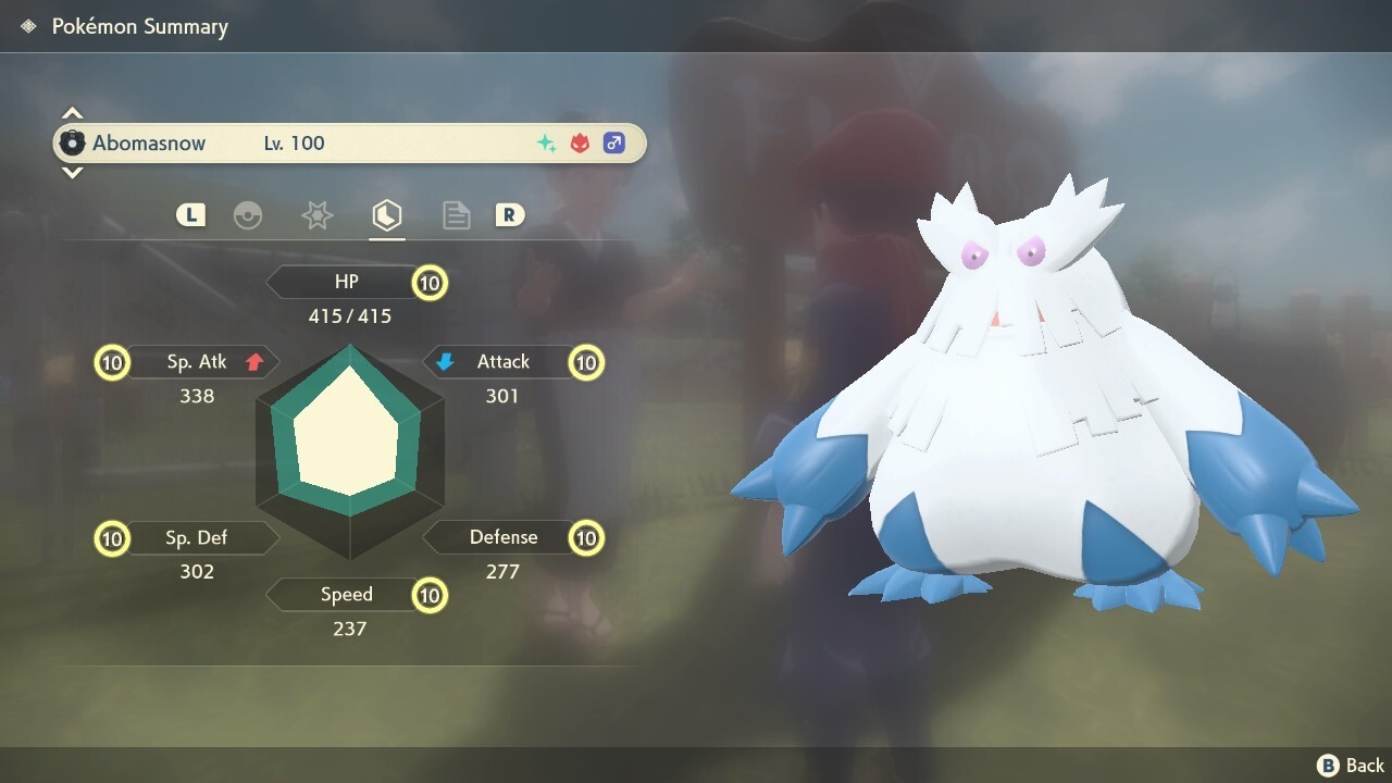 🌟Shiny Alpha Abomasnow | Pokemon Legends Arceus🌟 MAX Effort Level Stats