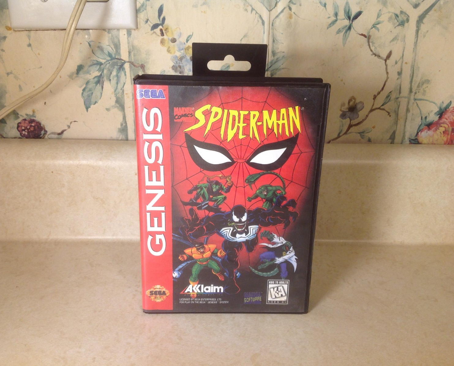 Spider-Man Sega Genesis 1994 CIB with Manual Untested EXC. / NM Cartridge