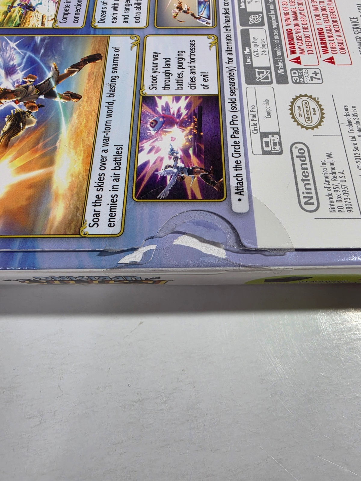 Kid Icarus: Uprising (3DS) – Cartridge, Big Box & Stand ONLY – No Case/Cards