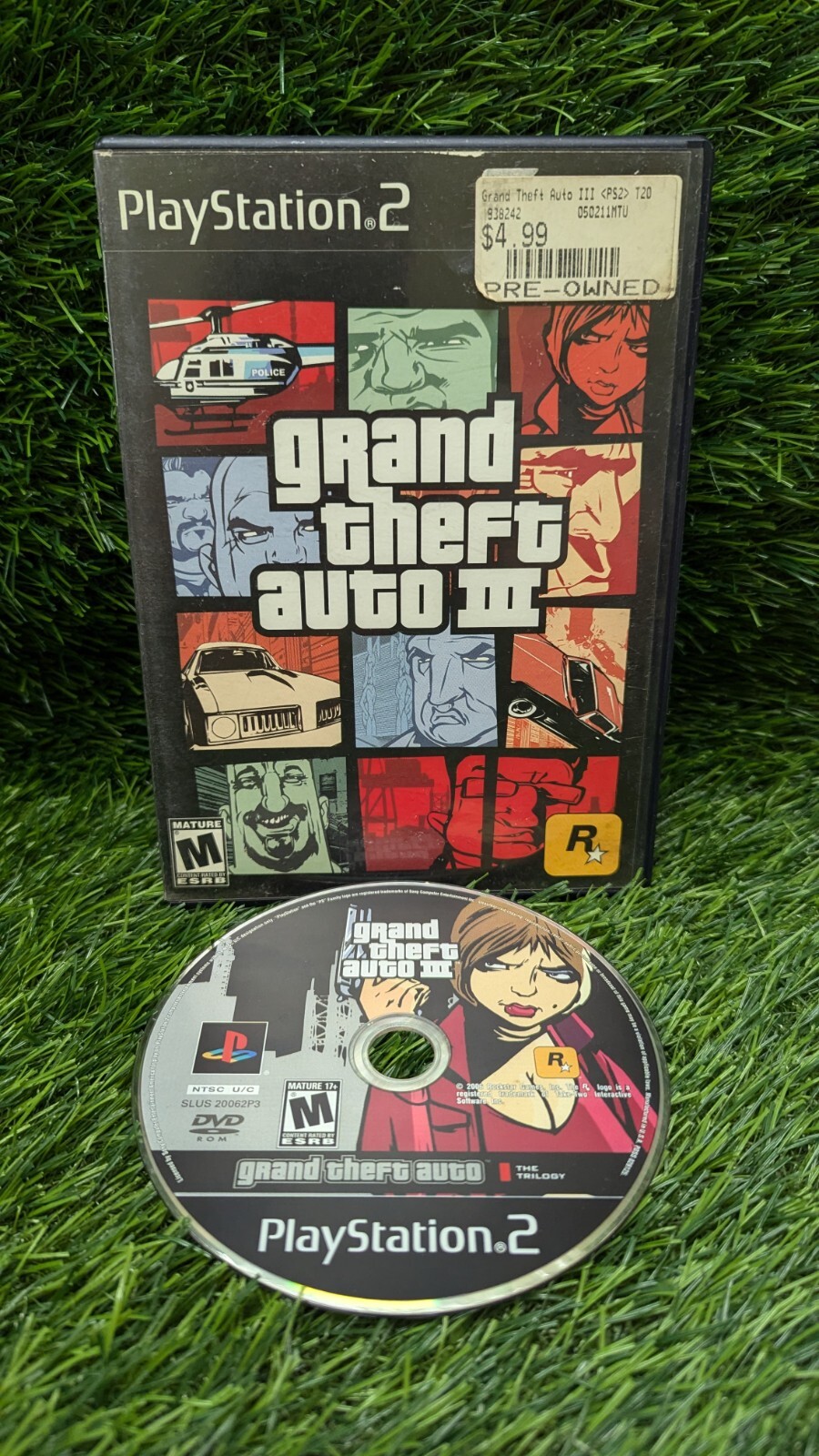 GTA Grand Theft Auto III Sony PlayStation 2 PS2 No Map Or Manual Included Tested