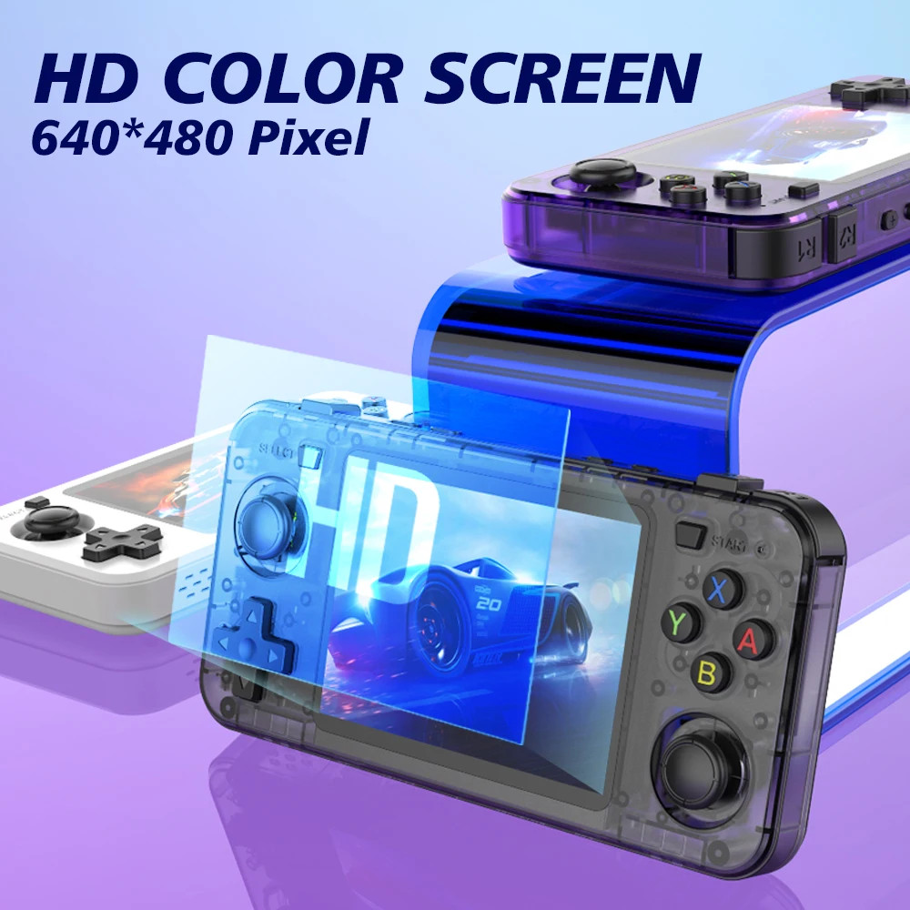 R36H ARKOS Retro Handheld Game Console Portable 64G 128G Pocket Video Player 3.5