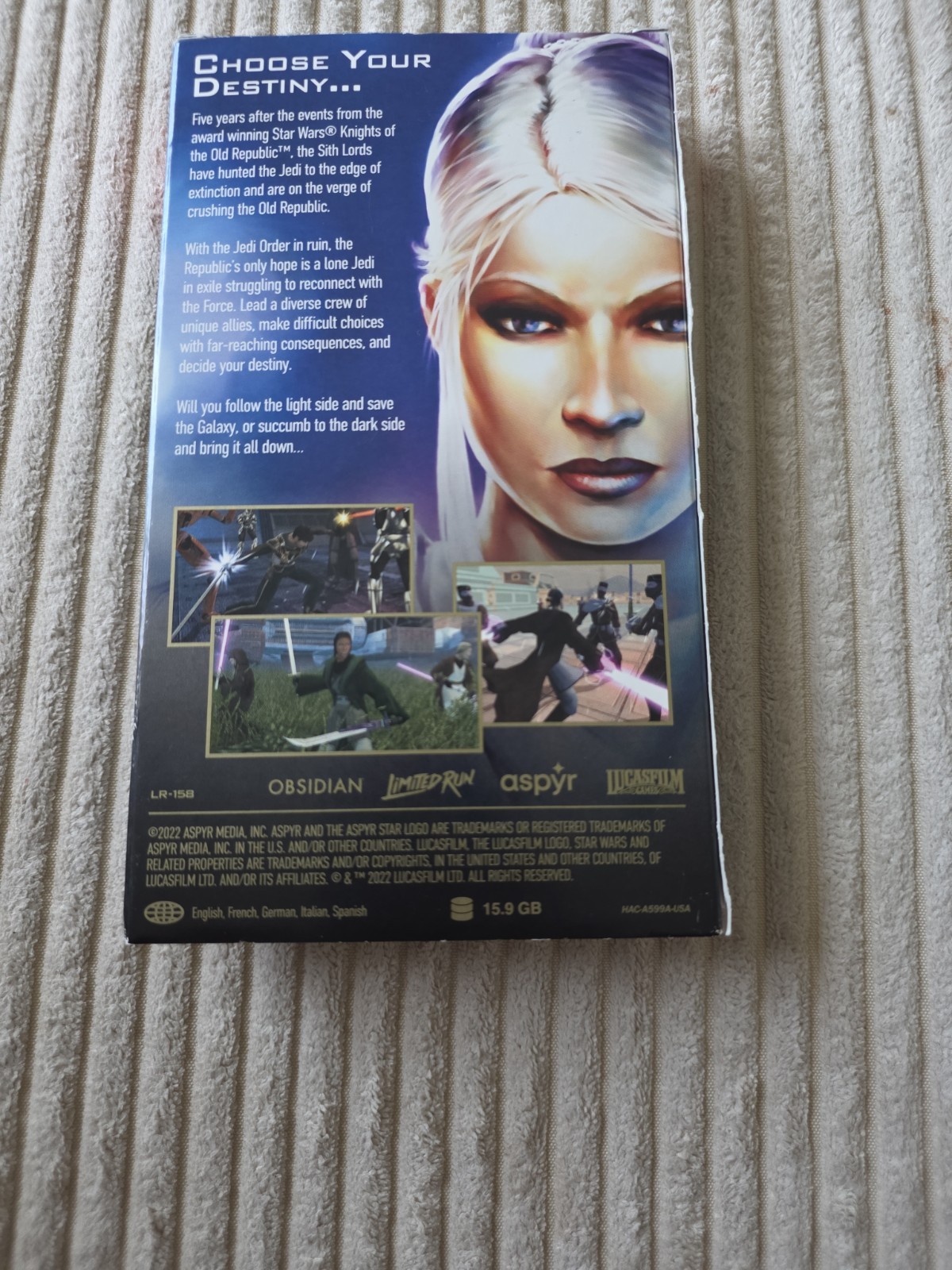 Star Wars: KOTOR 2 The Sith Lords Nintendo Switch VHS Edition LRG