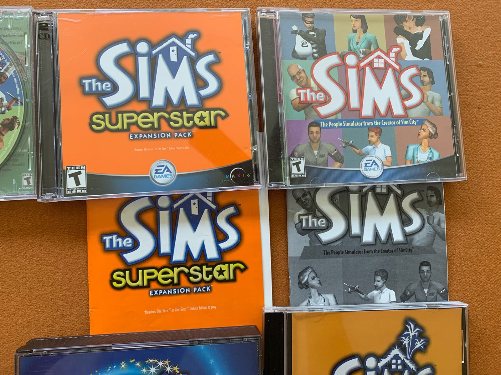 The Sims Original & Sims Medieval PC Games w/7 Expansion Packs & Instructions