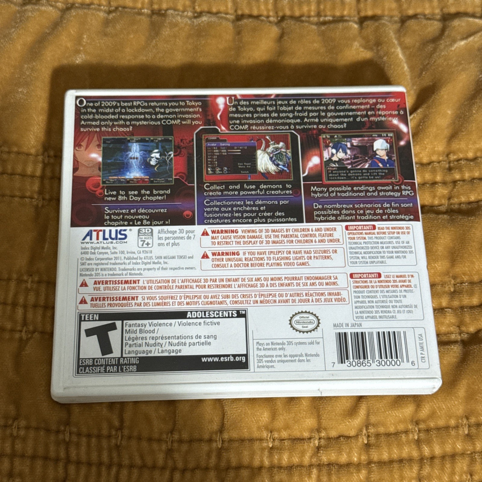 Shin Megami Tensei: Devil Survivor Overclocked (Nintendo 3DS, 2011)