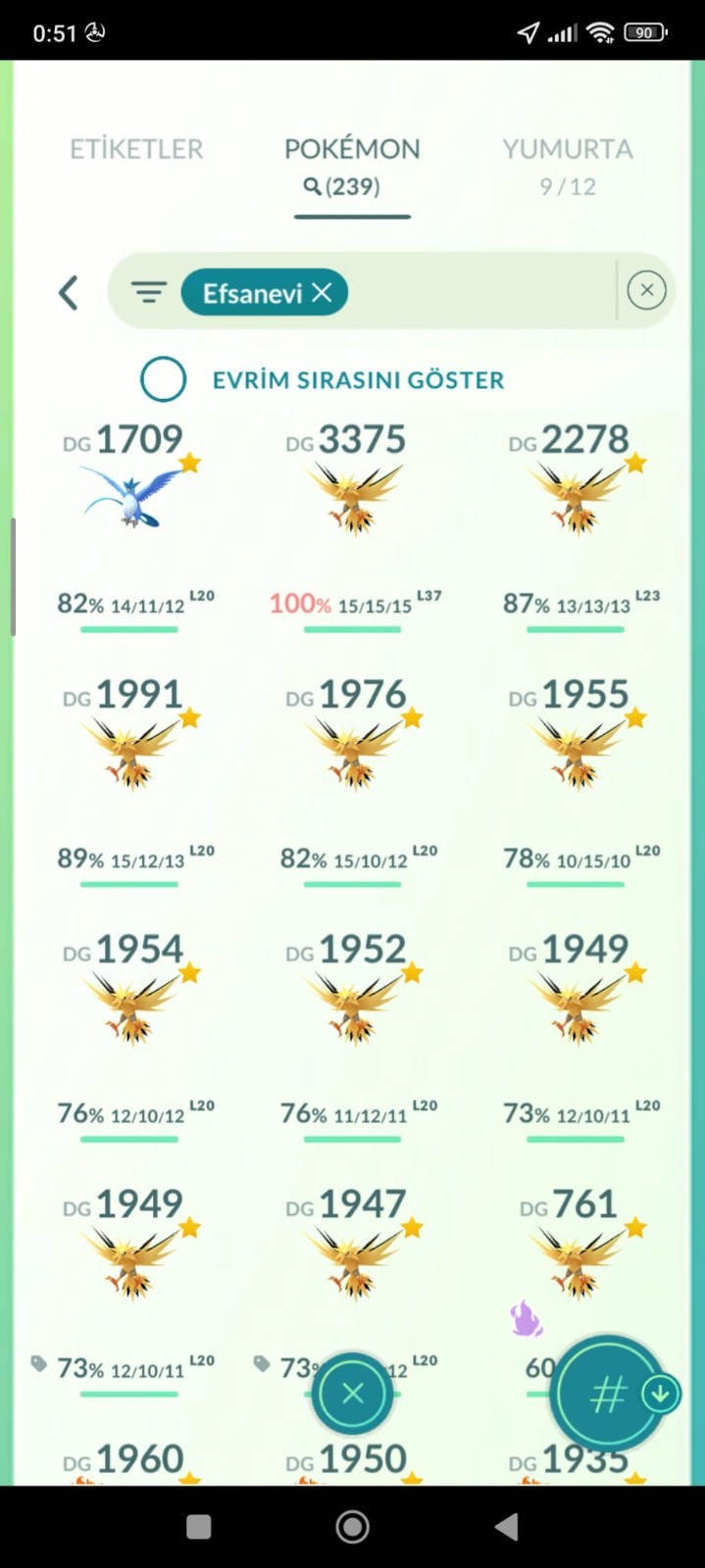 Pokémon Go level 72 lvl – 2018
