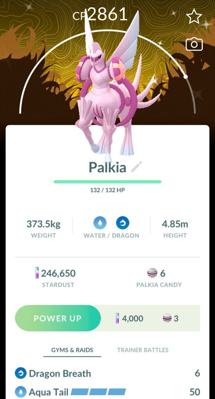 Shiny Palkia Origin Wild Area Global background – MlNl P T C – Read Description