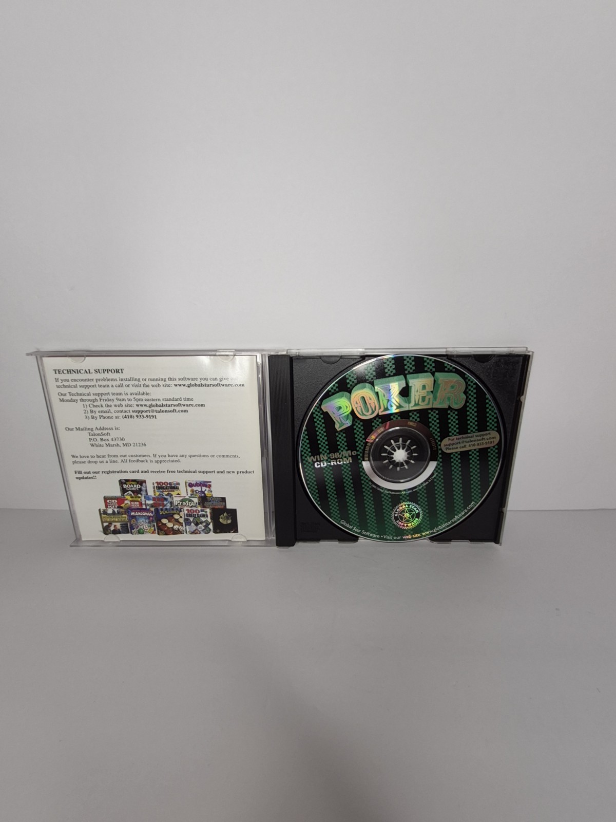 Poker Cd Rom Windows 98 Game Global Star Software Texas Hold Em