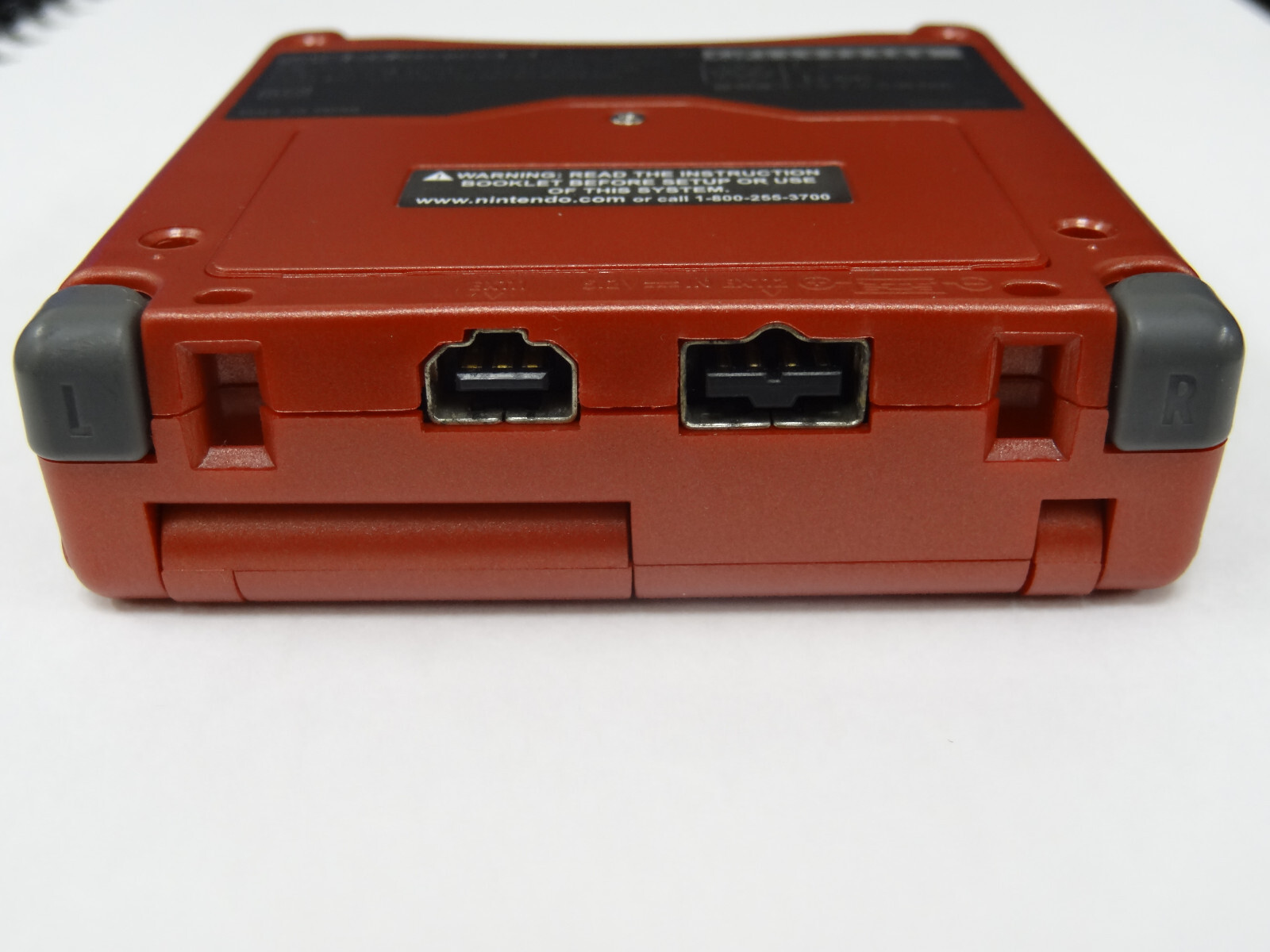 Flame Red Nintendo Game Boy Advance SP AGS-001 Includes Charger Tested/Working