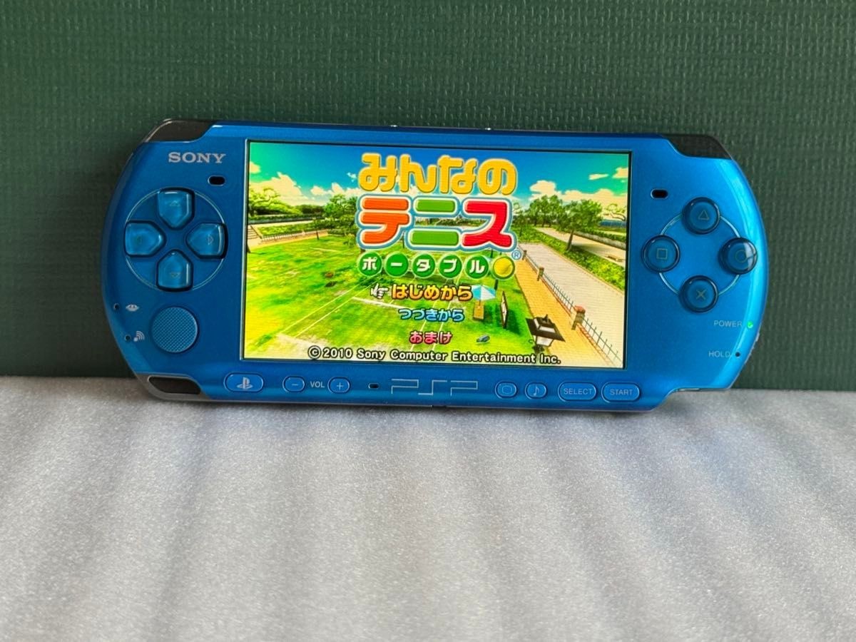 Excellent Sony PSP-3000 Vibrant Blue Console Tested