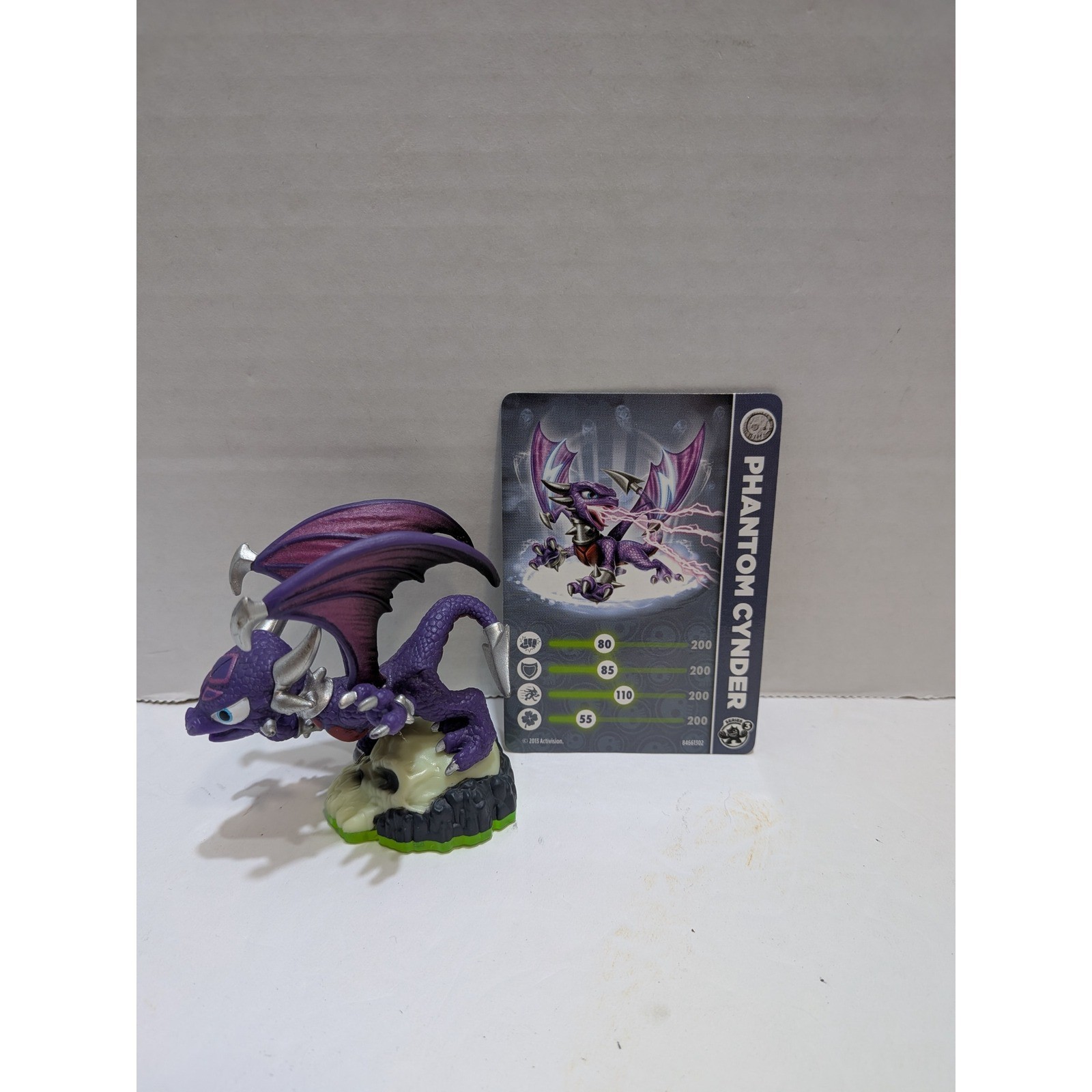 Activision Skylanders Phantom Cynder Figure Kids OS Purple Excellent Undead S2