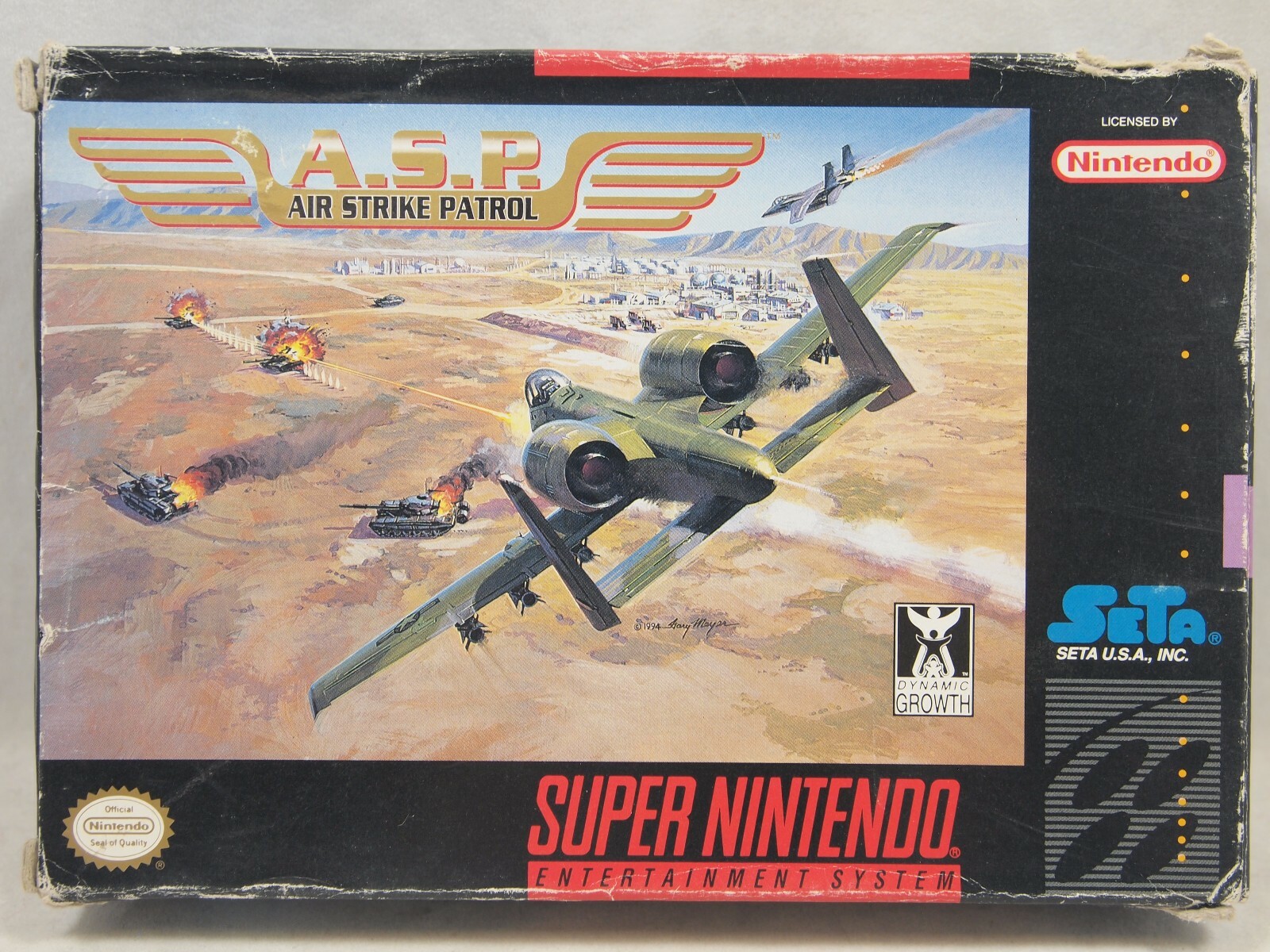 A.S.P. Air Strike Patrol (Super Nintendo | SNES) Authentic BOX ONLY