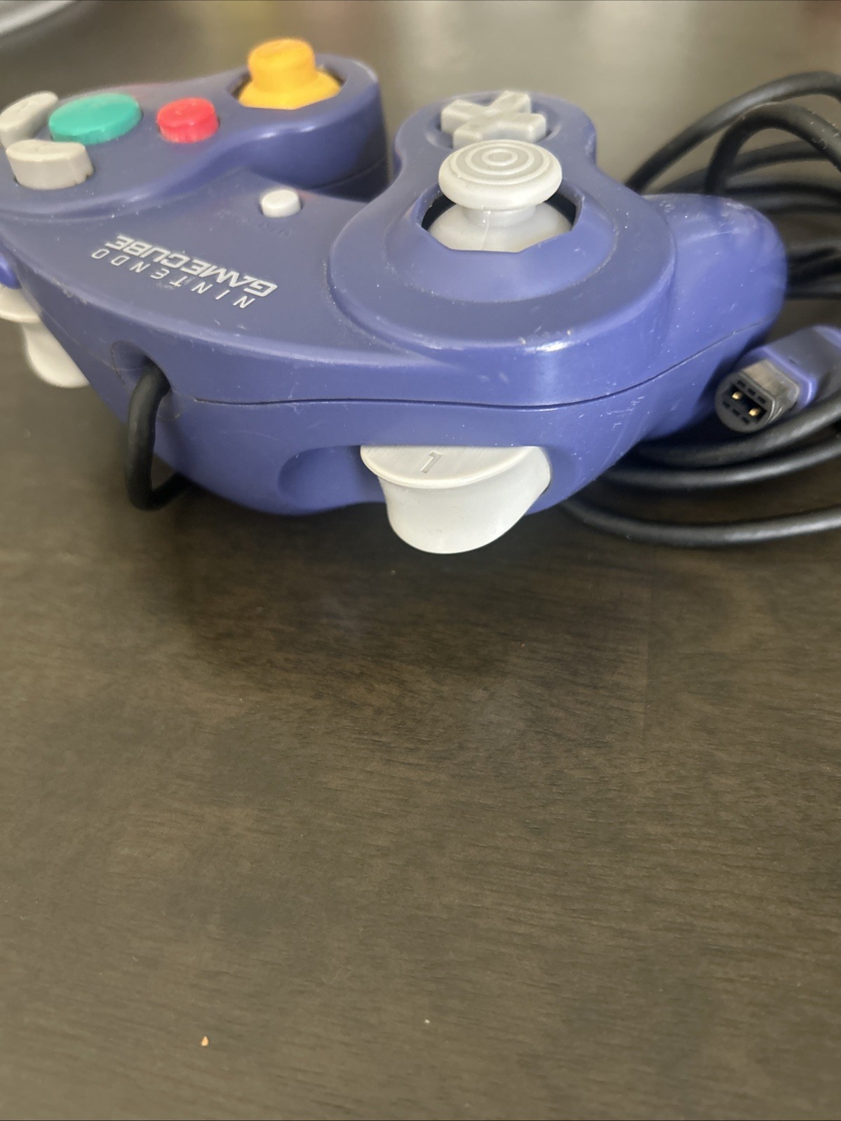 Nintendo GameCube Controller OEM Purple Indigo Used Ok Condition