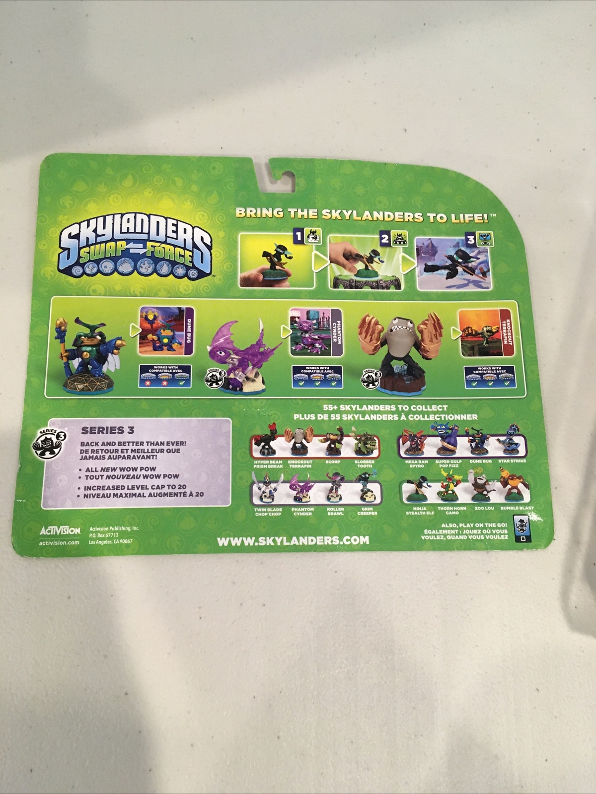 Skylanders SWAP Force Triple Pack: Dune Bug-Phantom Cynder-Knockout NEW!!!