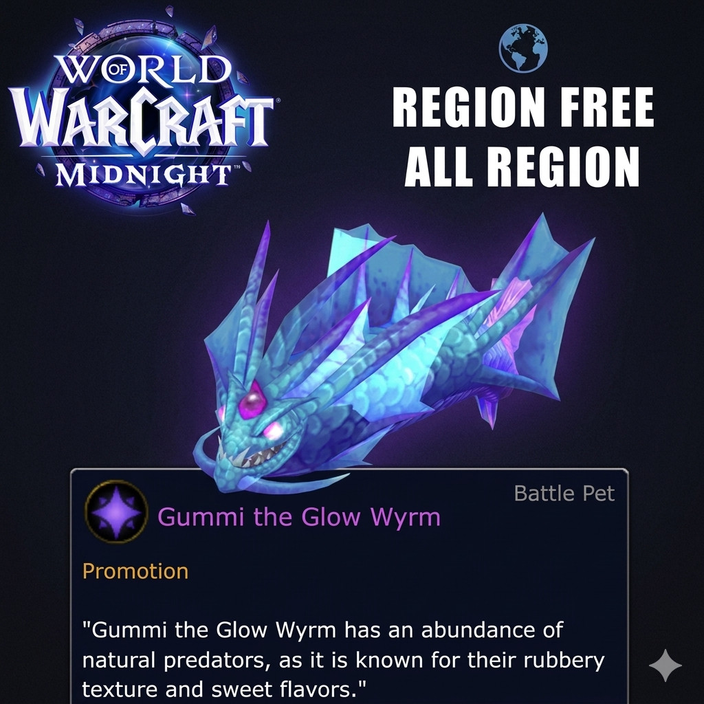 World of Warcraft Trolli Gummi the Glow Wyrm Battle Pet – WoW 2026