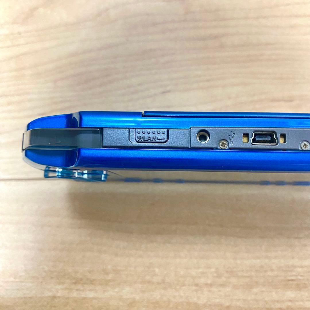 Sony PSP-3000 PSP 3000 console VIBRANT BLUE Working English language no battery