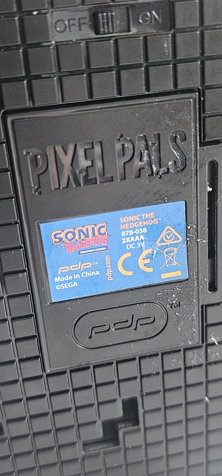 Sonic The Hedgehog Pixel Pals 040 Lights Up Classic PDP 878-038
