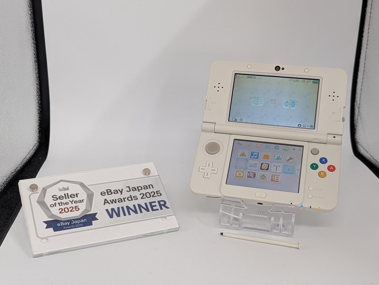 B676 Nintendo new 3DS console White Japan ｗ/pen fx