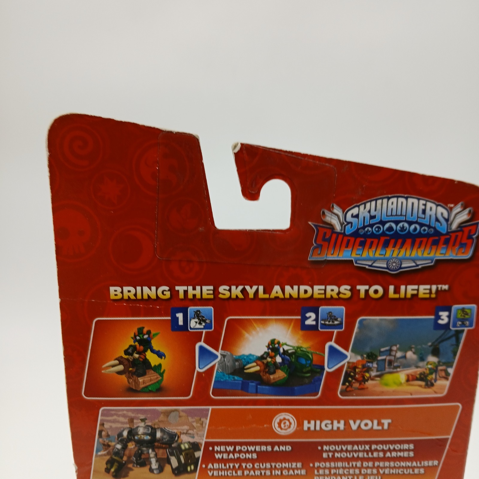 Skylanders Super Chargers High Volt Tech Figure Protect Surge BOX FLAWS READ