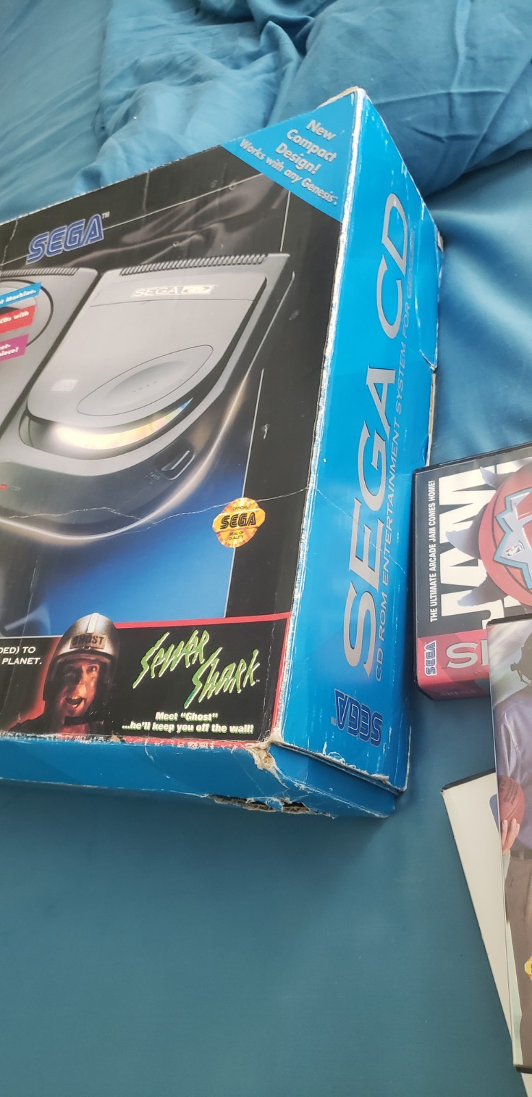 Sega Genesis Console With Box Sega Cd Console NBA JAM Game